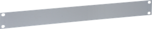 Blindplatte 19" 1HE, grau, Farbe:NCS2502-B, Stahlblech