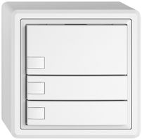 Poussoir KNX RGB AP EDIZIO.liv SNAPFIX® capteur temp.s.LED 3× comm.1T bc