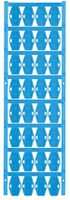 Marqueur de câble Weidmüller MultiCard SFX p.Ø7…40mm 24×15mm PA66 bleu