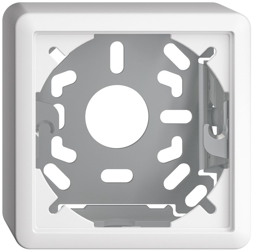 Kappe mit Grundplatte 39mm EDIZIOdue weiss