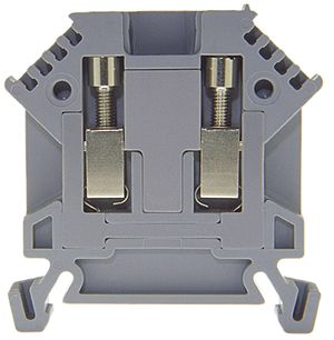 Messertrennklemme Woertz 0.5…2.5mm² 24A 800V Schraubanschluss 1×2 Prüfbuchs.grau