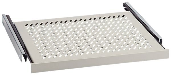 Geräteboden 19", ausziehbar, 1HE, 416×405mm