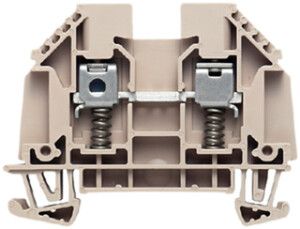 Durchgangs-Reihenklemme Weidmüller WDU Schraubanschluss 4mm² 630V 32A TS35 beige