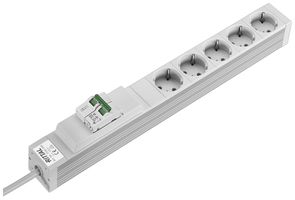 Presa multipla Rittal DK 7240.240 19" 1UA 230VAC/16A 5×SCHUKO fusibile