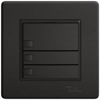 Poussoir KNX RGB ENC EDIZIO.liv SNAPFIX® capteur temp.s.LED 3× comm.1T no