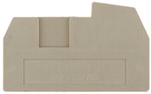 Abschlussplatte Weidmüller ZAP ZKB/ZKS 43×2.5mm beige