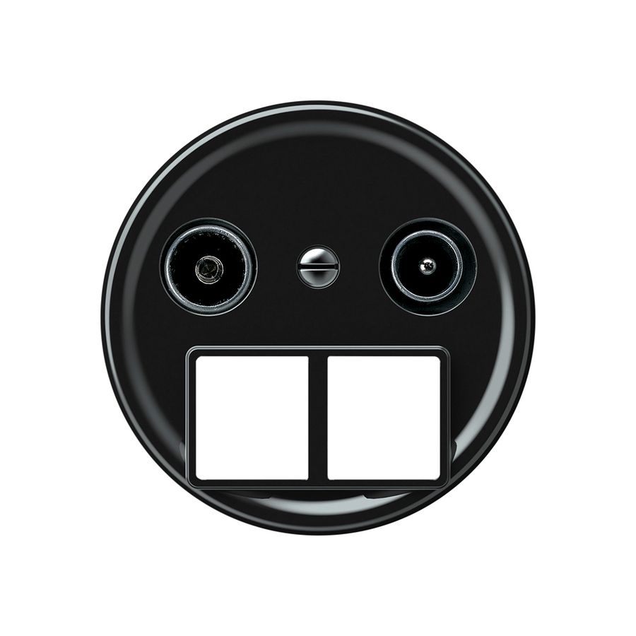 Presa multimedia TV-R origin cassetta passante 15dB 1.7dB nero