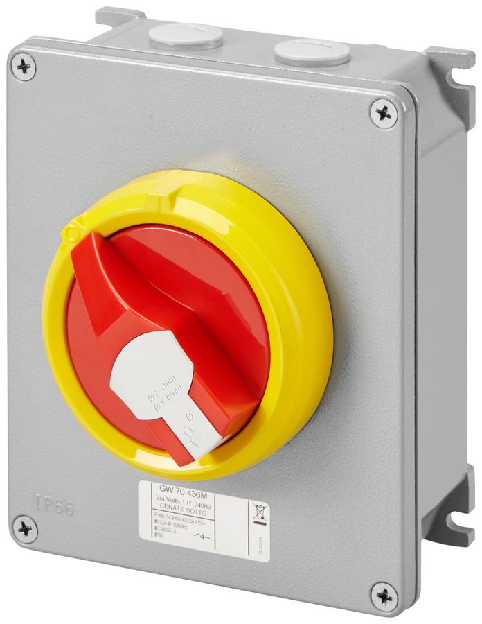 AP-Not-Aus-Schalter Gewiss 70 RT HP 3P 40A IP66