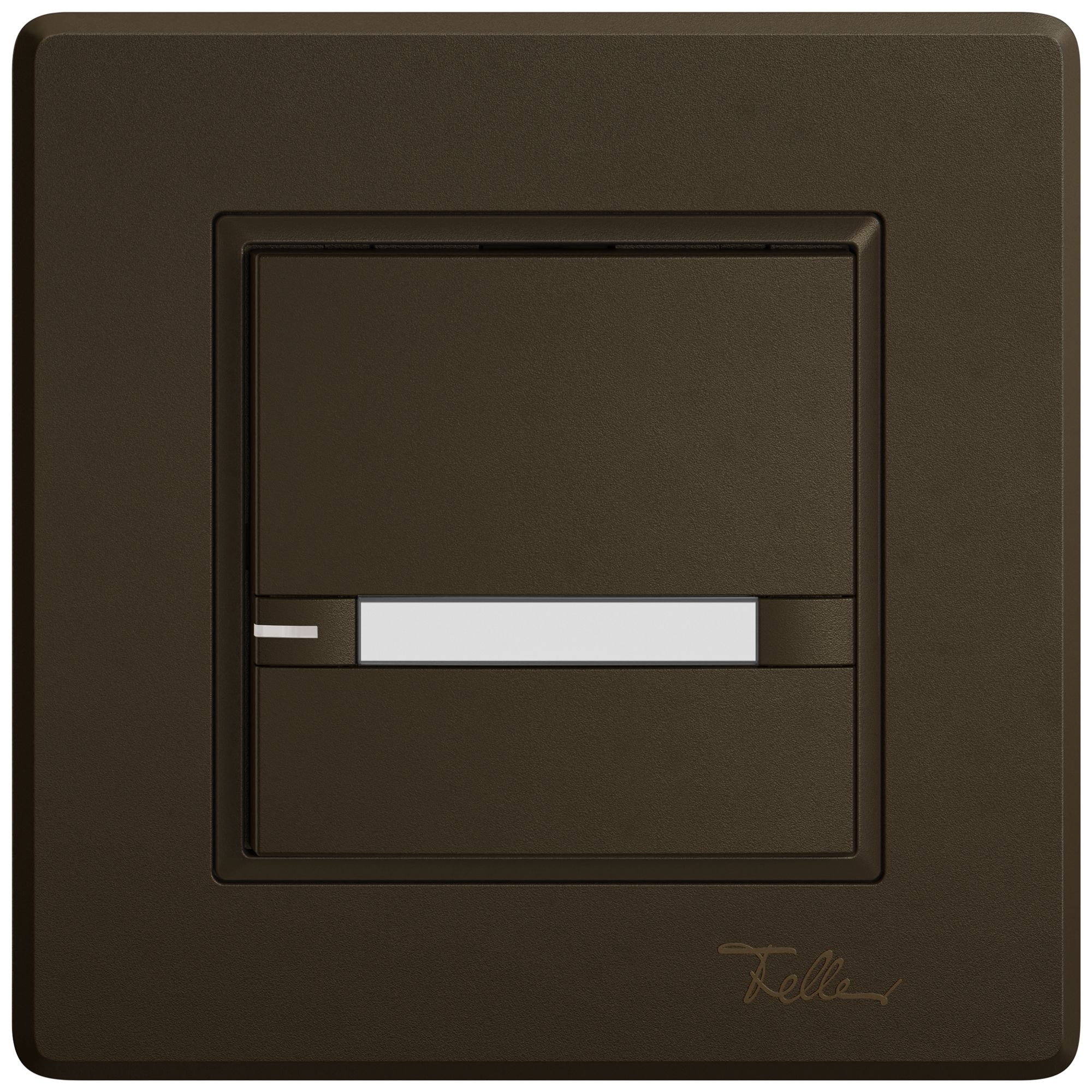 UP-KNX-Taster RGB EDIZIO.liv SNAPFIX® Temperaturfüh.RGB-LED Pap.1×T 2-Tbed.br