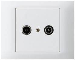 EB-Antennendose kallysto TV-R 14dB Durchgangsdose weiss