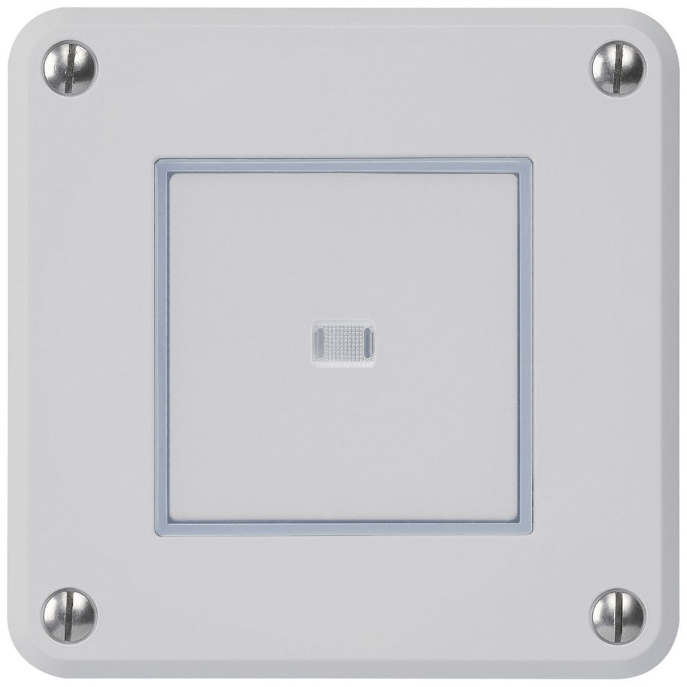 UP-Drucktaster robusto IP55 2P grau beleuchtet für Kombination