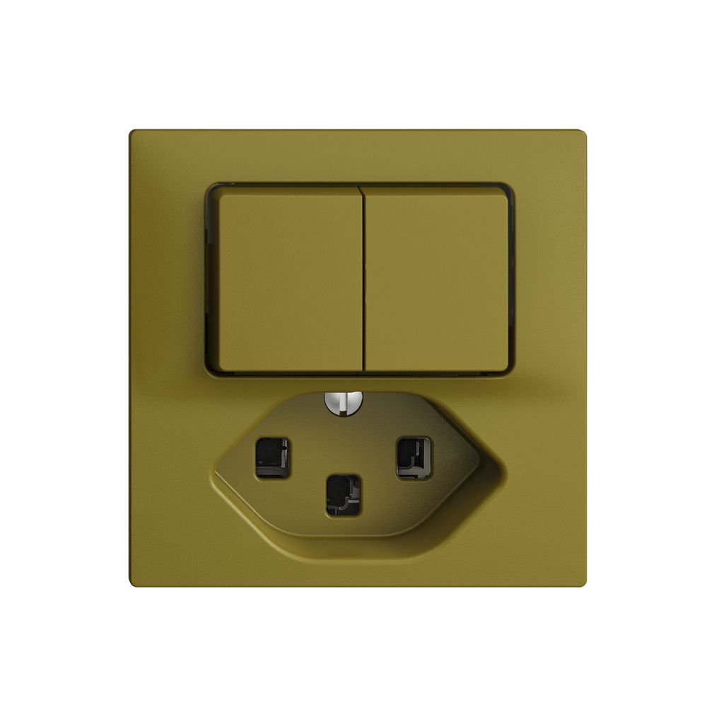 Combinazione 1/3+3/1L+T23 16A EDIZIOdue olive