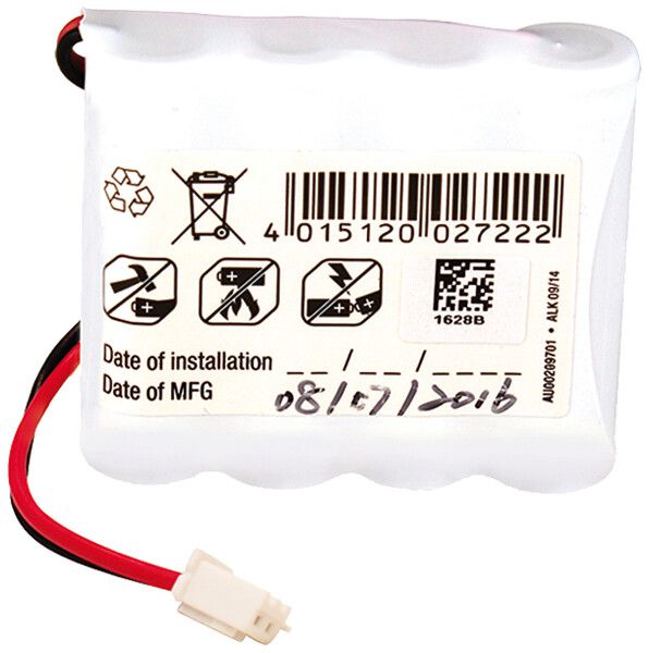 Accu ESYLUX pour SLA LED NiCd, 4.8V/800mAh, câble 230mm, 60×50×15mm