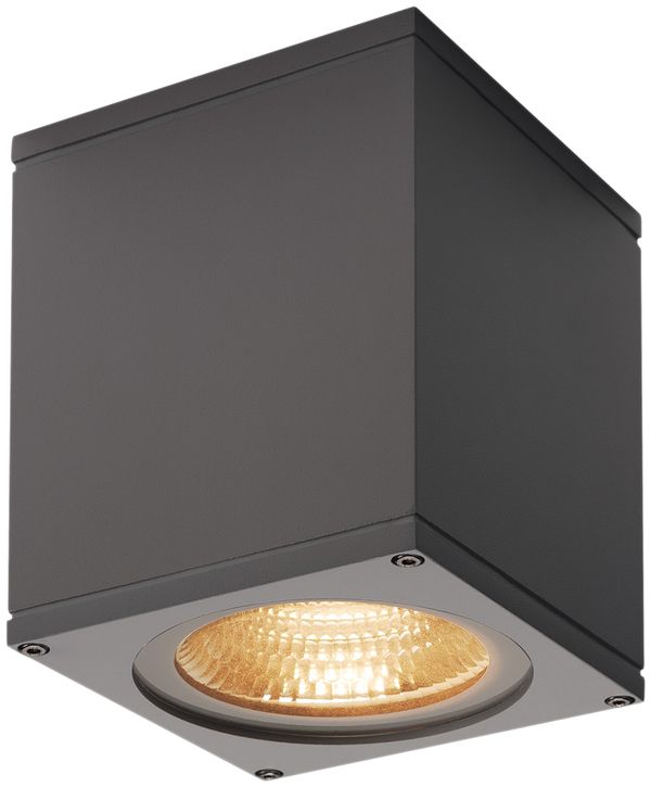 LED-Wandleuchte BIG THEO, Flood down 17.5W 2000lm 3000K IP44 anthrazit
