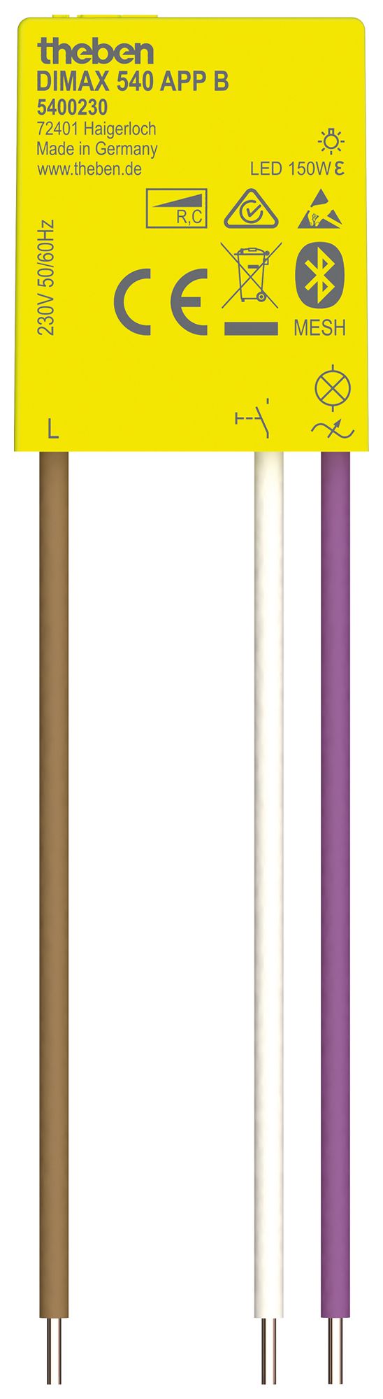 UP-Dimmer Theben DIMAX 230V 26×27×10mm