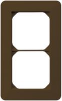 UP-Abdeckrahmen kallysto.trend 2×1 braun 94×154mm
