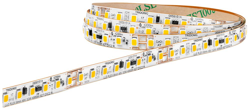 LED-Lichtband Tridonic LLE FLEX EXC2 45…51V 33W/m 3920lm/m 2700K 10m