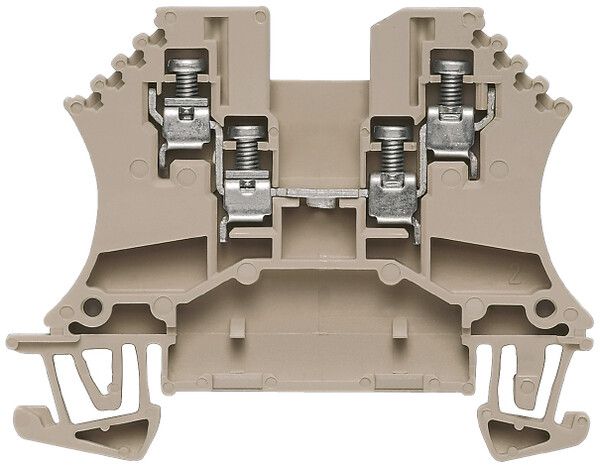 Durchgangs-Reihenklemme Weidmüller WDU /ZZ Schraubanschluss 1.5mm² TS35 beige