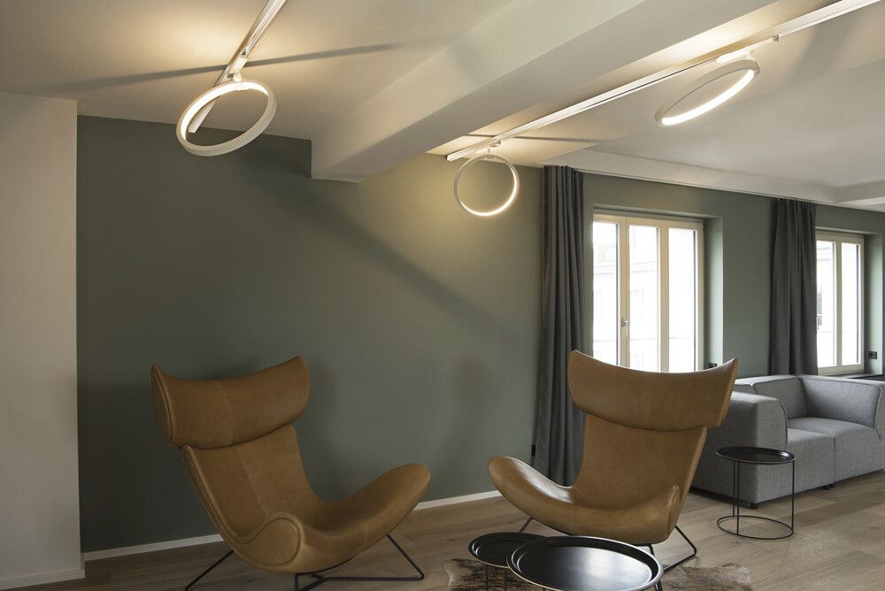 Spot LED SLV 3~ ONE 40 TRACK DALI 15.2W 650lm 3000K 170° Ø400mm blanc