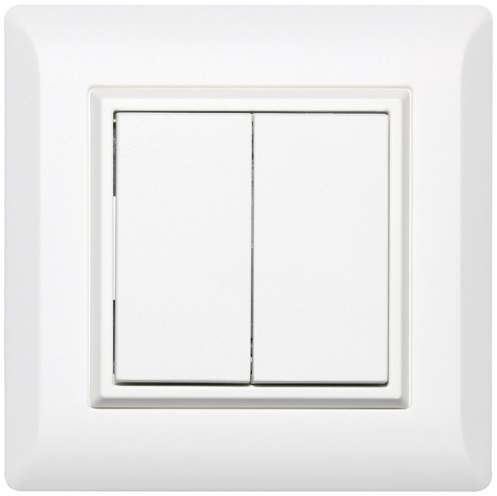 AP-RF-Taster ALADIN EnOcean kallysto.line, 2-fach, weiss