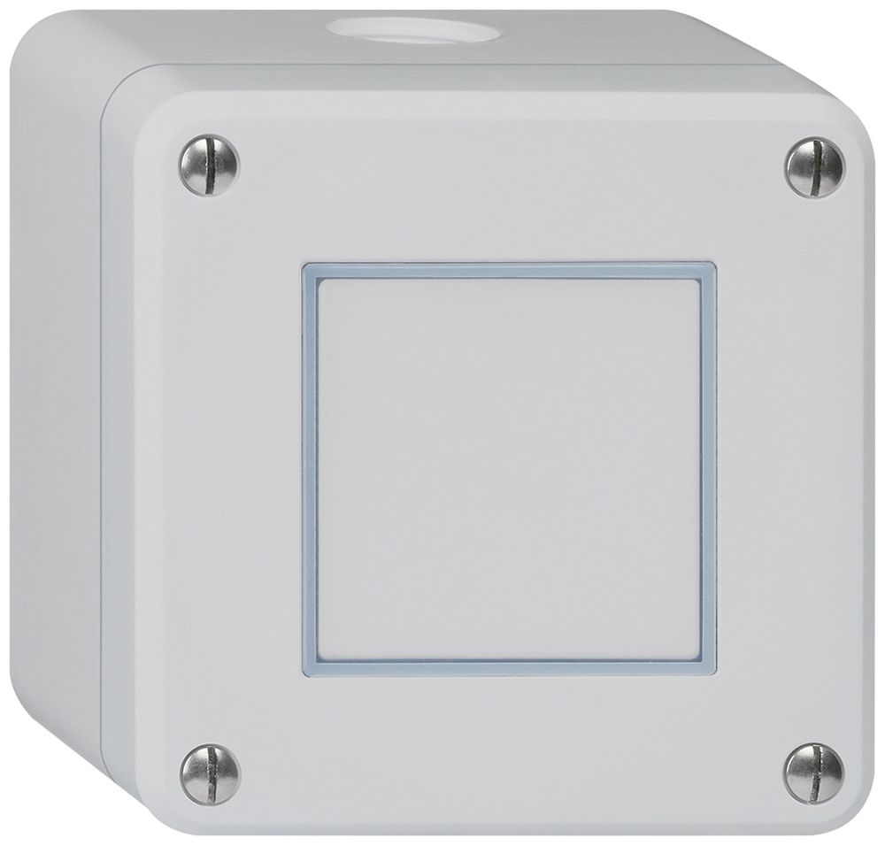 Contact à poussoir AP robusto IP55 2P gris