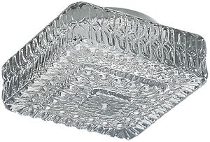 Tulux Leuchte eckig klar 7W E27 195×195mm