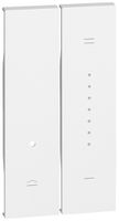 Tastenabdeckung Living Now 2 Module für Dimmer weiss