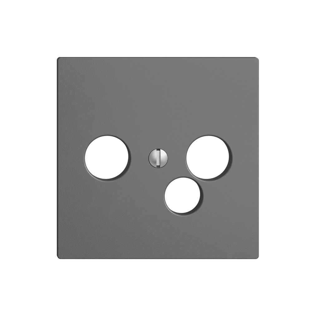 Frontplatte EDIZIOdue dunkelgrau für R/TV/NET