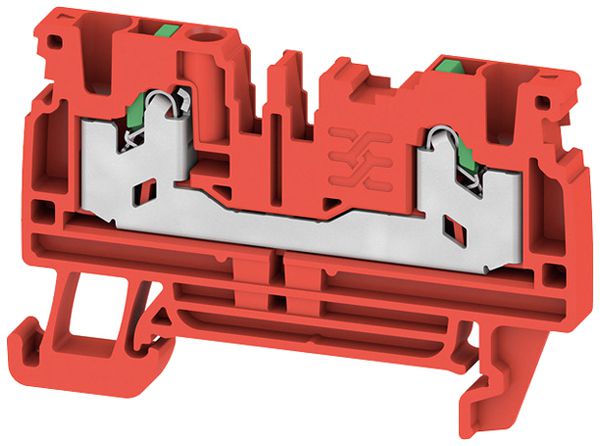Borne de passage joignable WM S2C 2.5mm² 24A 800V ressort 2×1 DIN35 ro