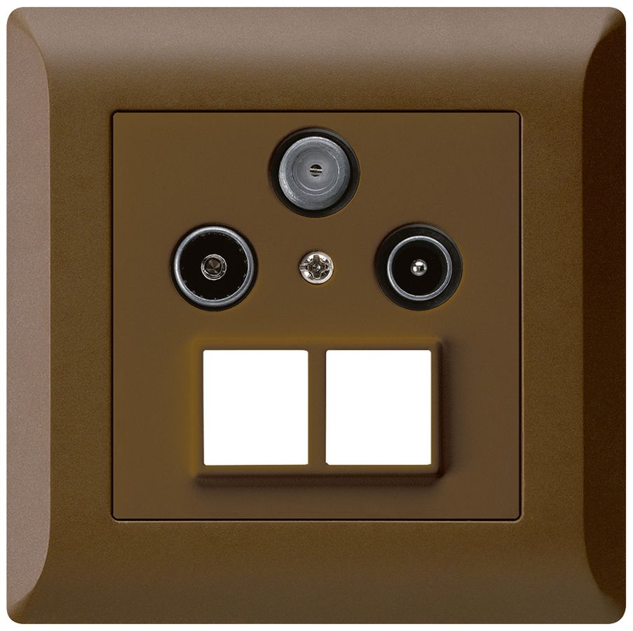 Presa antenna INC R/TV/SAT HMS kallysto.line marrone