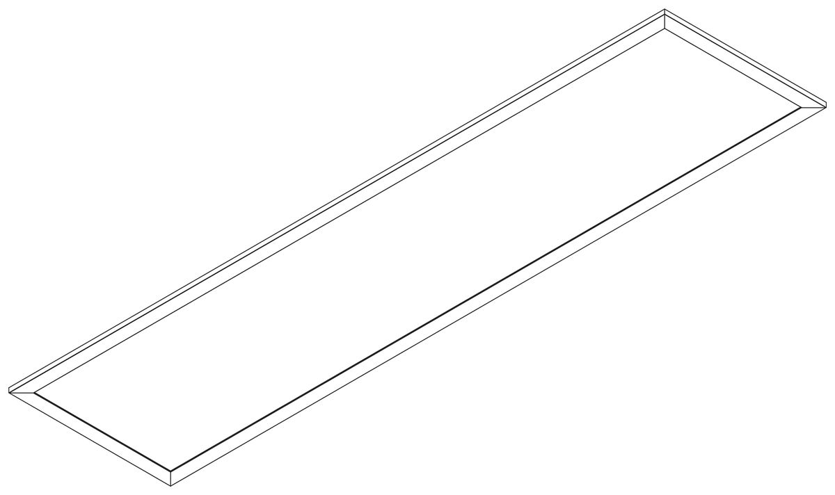 LED-Panelleuchte Siteco Apollon 21W 2400lm 840 IP20/IP50 DALI 1245×179mm weiss