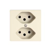 Steckdose EDIZIO.liv SNAPFIX® 2×T13 cr