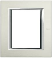 Abdeckrahmen Al gebürstet Axolute 141.5×127mm