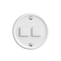 Abdeckset zu Druckschalter 2K/2T Sdue Wiser weiss