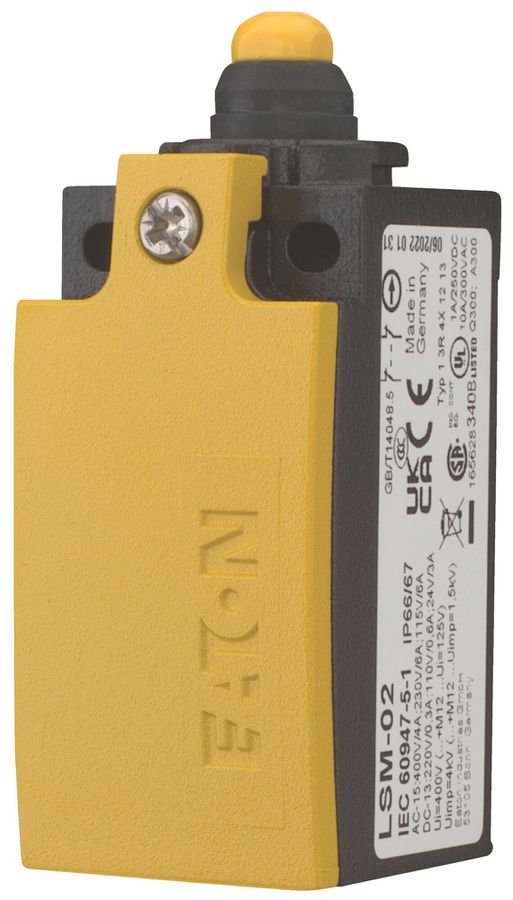 Interrupteur de position Eaton LSM-02 2NC 6A 0.3A poussoir à bouton métal