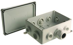 Abzweigdose 120×120×68mm Woertz leer grau