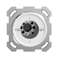 Interrupteur rot.ENC STANDARDdue 0/1L blanc, pour serrure de sûr, sans cyl