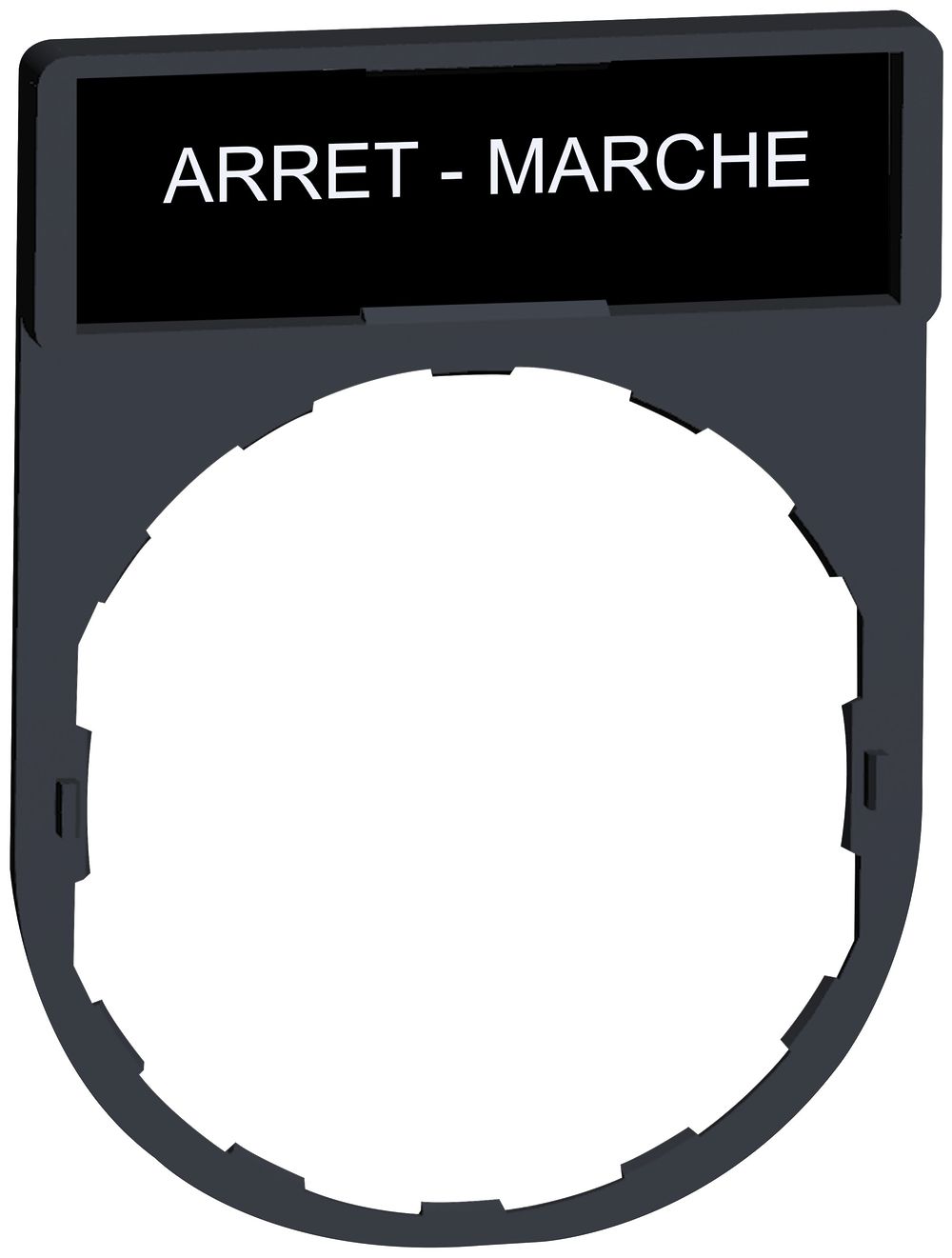 Plaquette Schneider Electric Arrêt-Marche