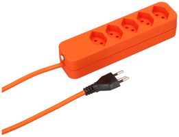 Steckdosenleiste MAX HAURI Swiss-Line 5m 5×T13 orange 2×Magnet