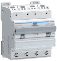 FI/LS-Schalter Hager RCBO QC 4P 400V Char.C 13A 0.03A Typ A 6kA 4TE