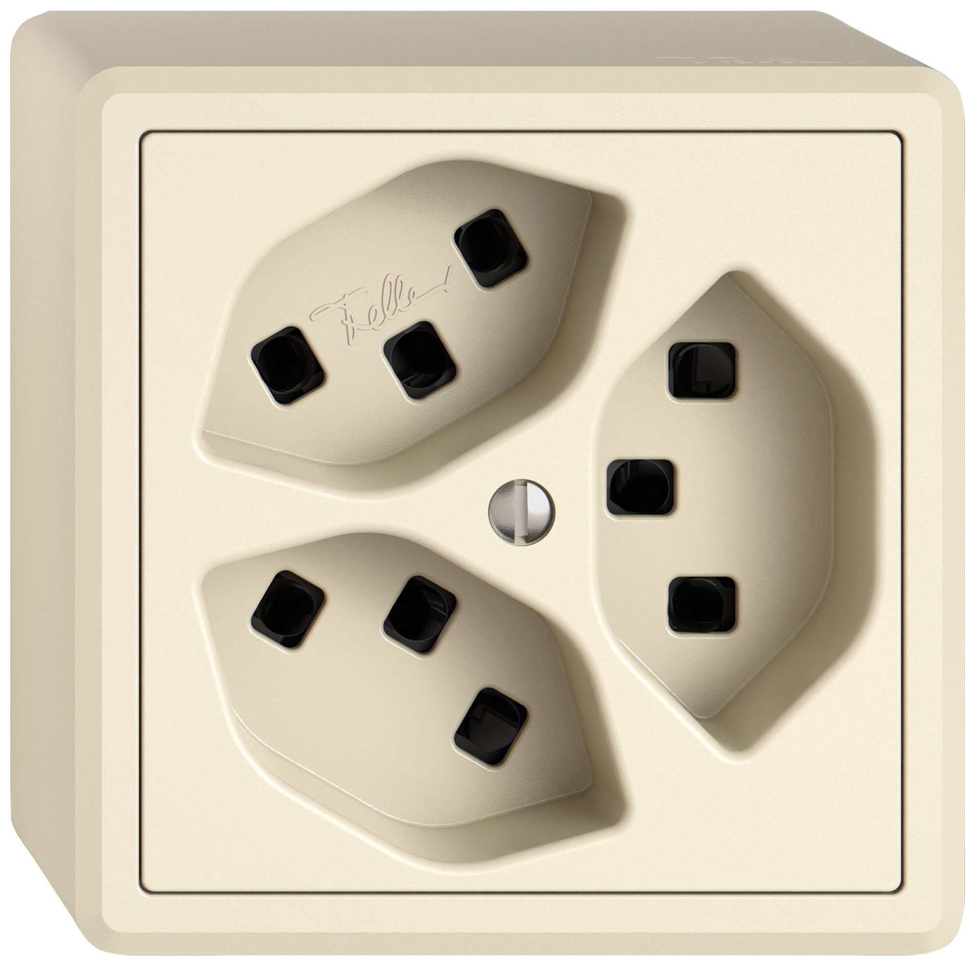 Prise AP EDIZIO.liv SNAPFIX® 3×T23 cr