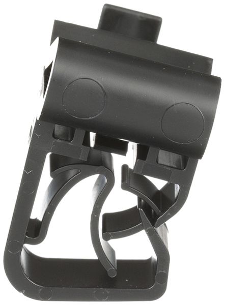 Clip für Kabel Ø 6.6…7.5mm, senkrecht zur Befestigung unten, schwarz