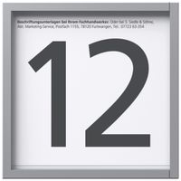 LED-Info-Modul Siedle Vario systemunabhängig Kunststoff silber