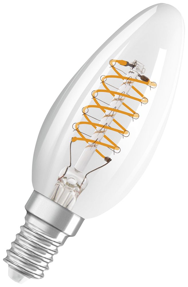 Lampe LED Osram Vintage 1906 E14 4.8W 470lm 2700K VAR Ø35×97mm B10.5 clair