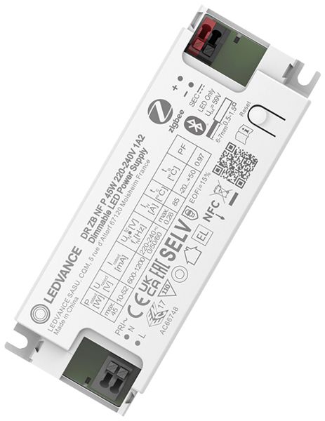 Alimentation LED LEDVANCE 45W 10…52V 600…1200mA VAR 118.2×45×25mm