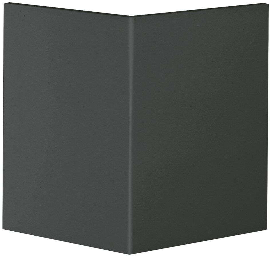 Couvercle pour angle extérieur Hager BR, 80mm, noir