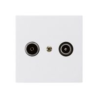 UP-Antennendose kallysto R/TV 23dB Durchgangsdose weiss