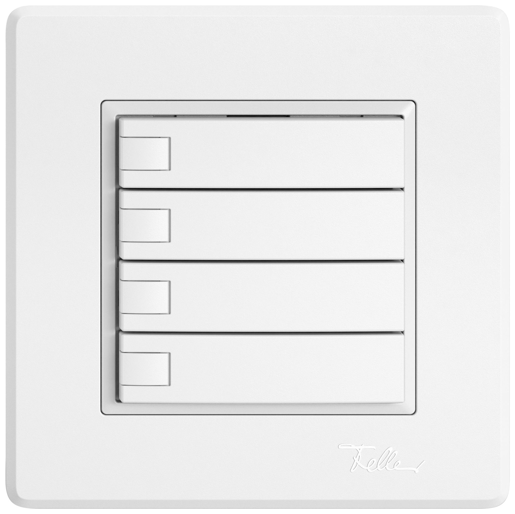 Pulsante universale INC EDIZIO.liv UNI SNAPFIX® s.LED 4× com.1T bi