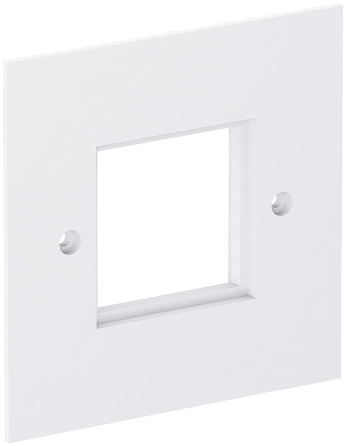 Plaque de recouvrement Bettermann 1×module 45, 95×95mm, PA, blanc pur