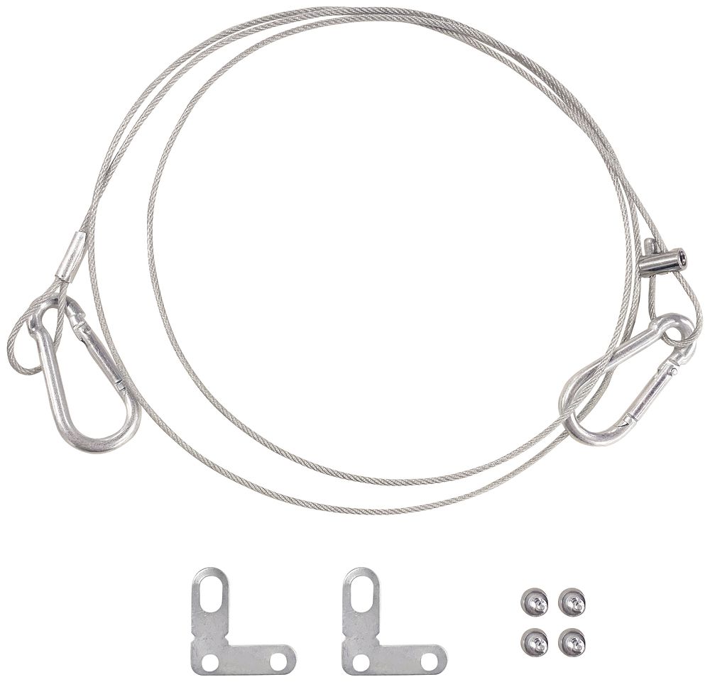Kit di sicurezza per plafoniera PANEL composto da fune e morsetti